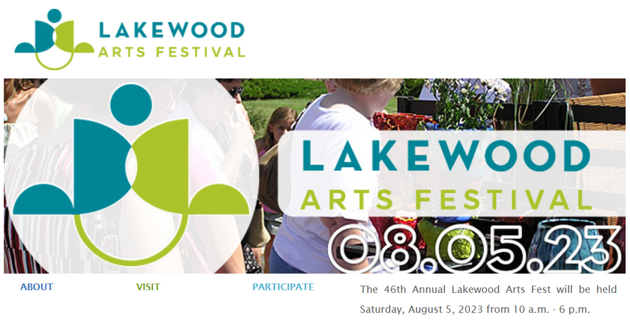 Lakewood Art Festival August 5 2023